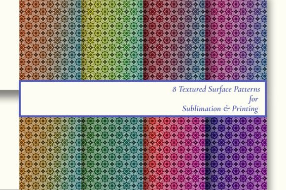 8 Vibrant Boho Ombre Seamless Tiles
