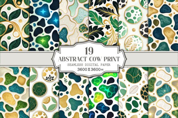 Abstract Cow Print Seamless Pattern: A Versatile Design for Modern Creativity