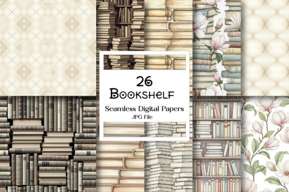 Bookshelf Seamless Pattern: A Workflow Enhancer for Creative Projects