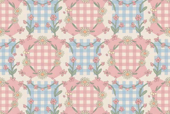Lavender Diamond Floral Pattern: A Timeless Blend of Romance and Rustic Charm