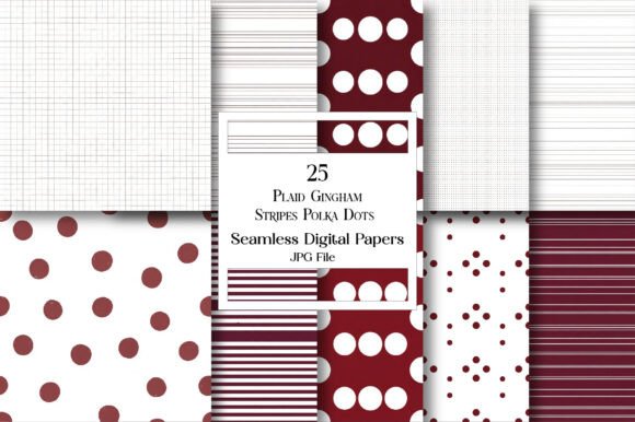 Plaid Gingham Stripes Polka Dots Papers: A Versatile Design Resource
