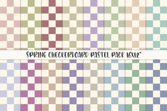 Spring Checkerboard Pastel Pack